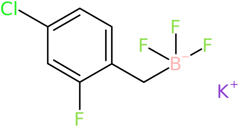 Potassium (4-chloro-2-fluorobenzyl)trifluoroborate, >95%, NX74693