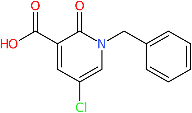 CAS: 101384-62-7 | 1-Benzyl-5-chloro-2-oxo-1,2-dihydropyridine-3-carboxylic acid, >95%, NX10973