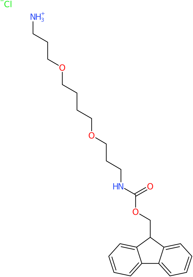 CAS: 1274891-99-4 | Fmoc-1-amino-4,9-dioxa-12-dodecanamine.HCl, >99%, NX19936