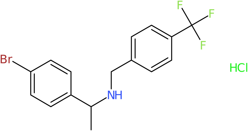 1-(4-Bromophenyl)-N-[[4-(trifluoromethyl)phenyl]methyl]ethanamine hydrochloride, NX74710