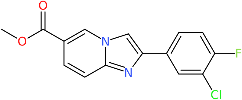 Methyl 2-(3-chloro-4-fluorophenyl)imidazo[1,2-a]pyridine-6-carboxylate, NX74516