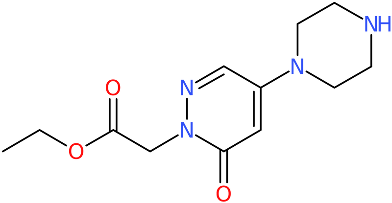CAS: 1000018-24-5 | Ethyl [6-oxo-4-piperazin-1-yl-6H-pyridazin-1-yl]acetate, NX10070