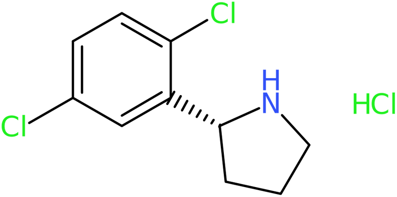 (R)-2-(2,5-Dichlorophenyl)pyrrolidine hydrochloride, >97%, NX74095