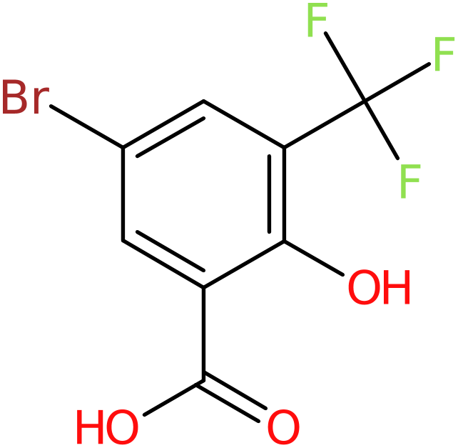 CAS: 251300-31-9 | 5-Bromo-2-hydroxy-3-(trifluoromethyl)benzoic acid, >97%, NX37634