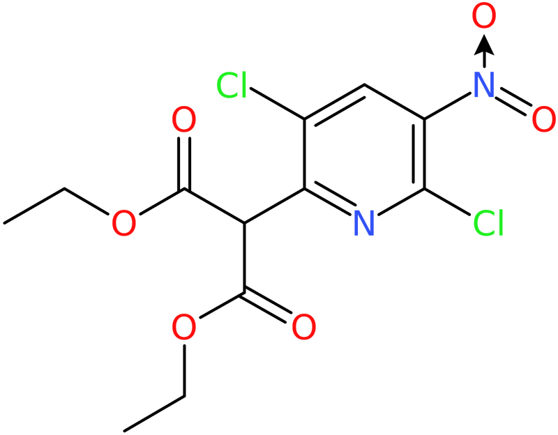 CAS: 136888-77-2 | 1,3-Diethyl 2-(3,6-dichloro-5-nitropyridin-2-yl)propanedioate, NX22431