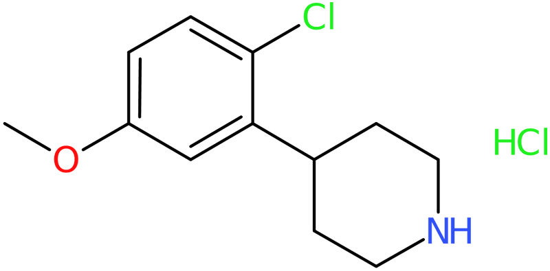 CAS: 1044773-88-7 | 4-(2-Chloro-5-methoxyphenyl)piperidine hydrochloride, >90%, NX12321