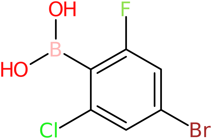 4-Bromo-2-chloro-6-fluorobenzeneboronic acid, >95%, NX74765