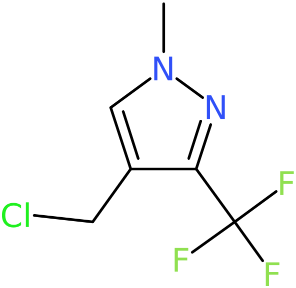 CAS: 1222556-79-7 | 4-(Chloromethyl)-1-methyl-3-(trifluoromethyl)-1H-pyrazole, >95%, NX18074