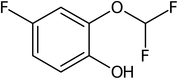 CAS: 1261572-13-7 | 2-(Difluoromethoxy)-4-fluorophenol, >95%, NX19528