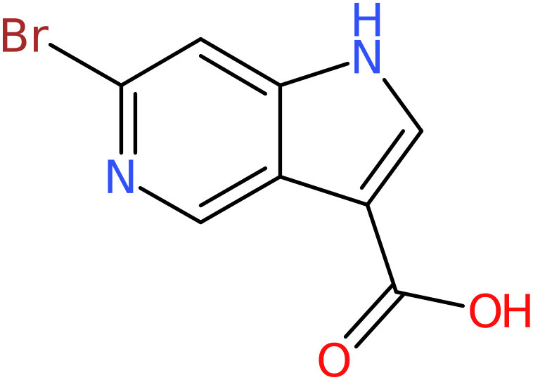 CAS: 1000341-77-4 | 6-Bromo-1H-pyrrolo[3,2-c]pyridine-3-carboxylic acid, >95%, NX10145