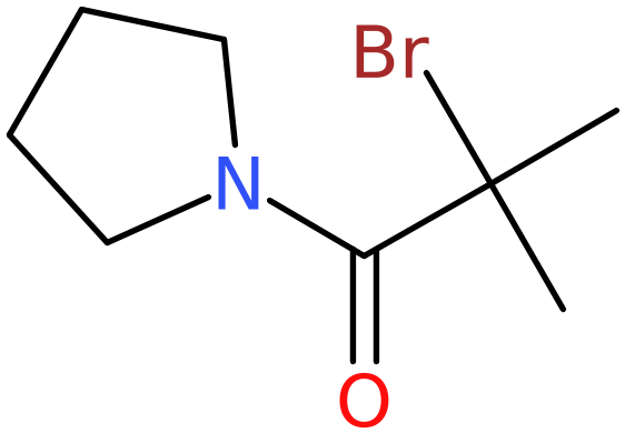 CAS: 1225773-74-9 | 2-Bromo-2-methyl-1-(pyrrolidin-1-yl)propan-1-one, NX18146