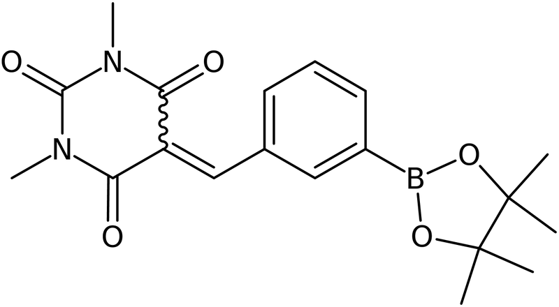 1,3-Dimethyl-5-[3-(4,4,5,5-tetramethyl-[1,3,2]dioxaborolan-2-yl)-benzylidene]-pyrimidine-2,4,6-trion, NX73996