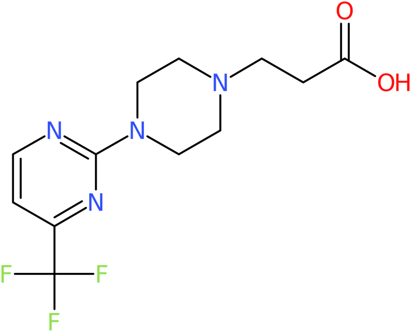 3-{4-[4-(Trifluoromethyl)pyrimidin-2-yl]piperazin-1-yl}propanoic acid, NX74484
