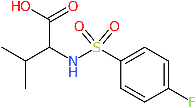 CAS: 250714-79-5 | 2-(4-Fluorobenzenesulphamido)-3-methylbutyric acid, >97%, NX37584