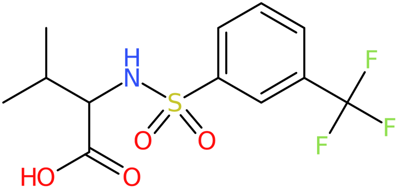 CAS: 250714-85-3 | 3-Methyl-2-[3-(trifluoromethyl)benzenesulphonylamino]butyric acid, >97%, NX37586