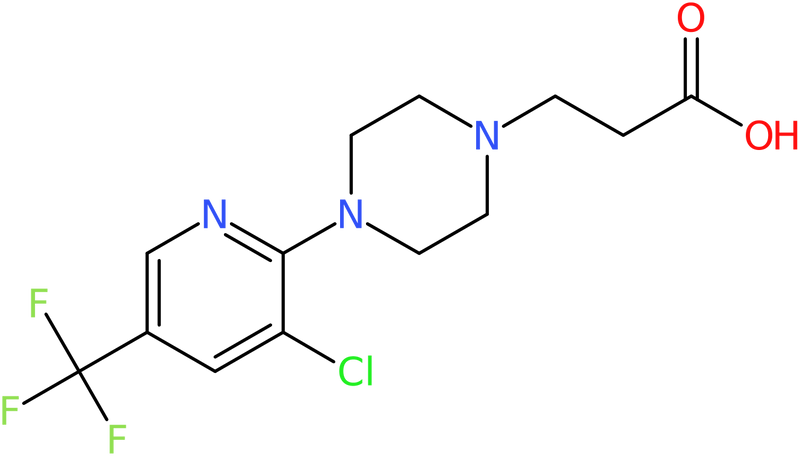 3-{4-[3-Chloro-5-(trifluoromethyl)pyridin-2-yl]piperazin-1-yl}propanoic acid, NX74491