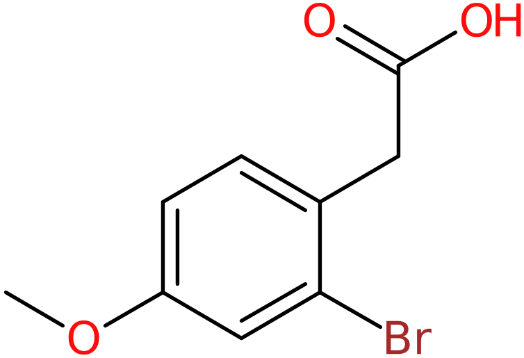CAS: 66916-99-2 | 2-(2-Bromo-4-methoxyphenyl)acetic acid, >97%, NX57588