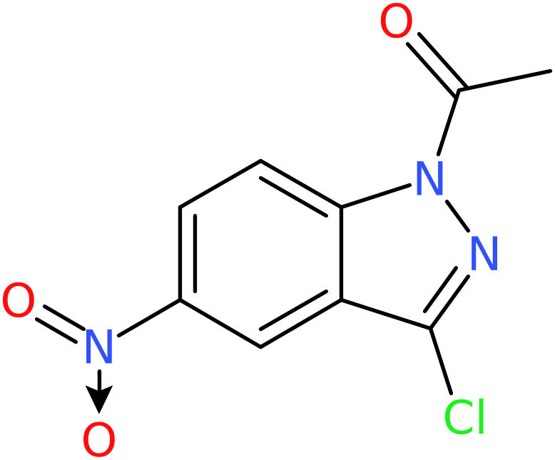 CAS: 68159-07-9 | 1-(3-Chloro-5-nitro-1H-indazol-1-yl)ethan-1-one, NX58063
