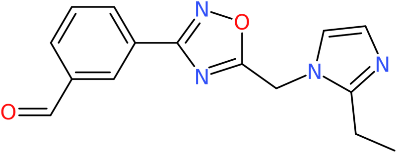 CAS: 1258652-75-3 | 3-(5-((2-Ethyl-1H-imidazol-1-yl)mEthyl)-1,2,4-oxadiazol-3-yl)benzaldehyde, NX19272