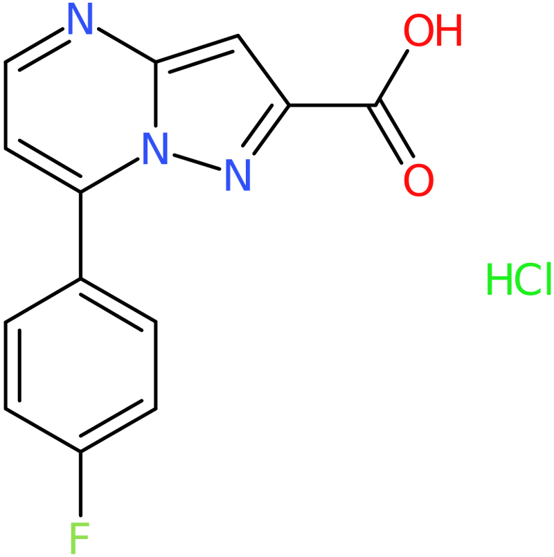 7-(4-Fluorophenyl)pyrazolo[1,5-a]pyrimidine-2-carboxylic acid hydrochloride, NX74631