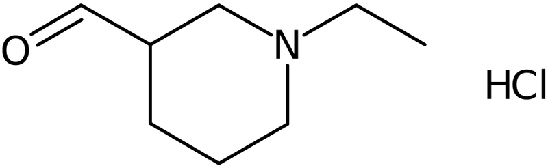 CAS: 1255717-79-3 | 1-Ethylpiperidine-3-carbaldehyde hydrochloride, >95%, NX19070