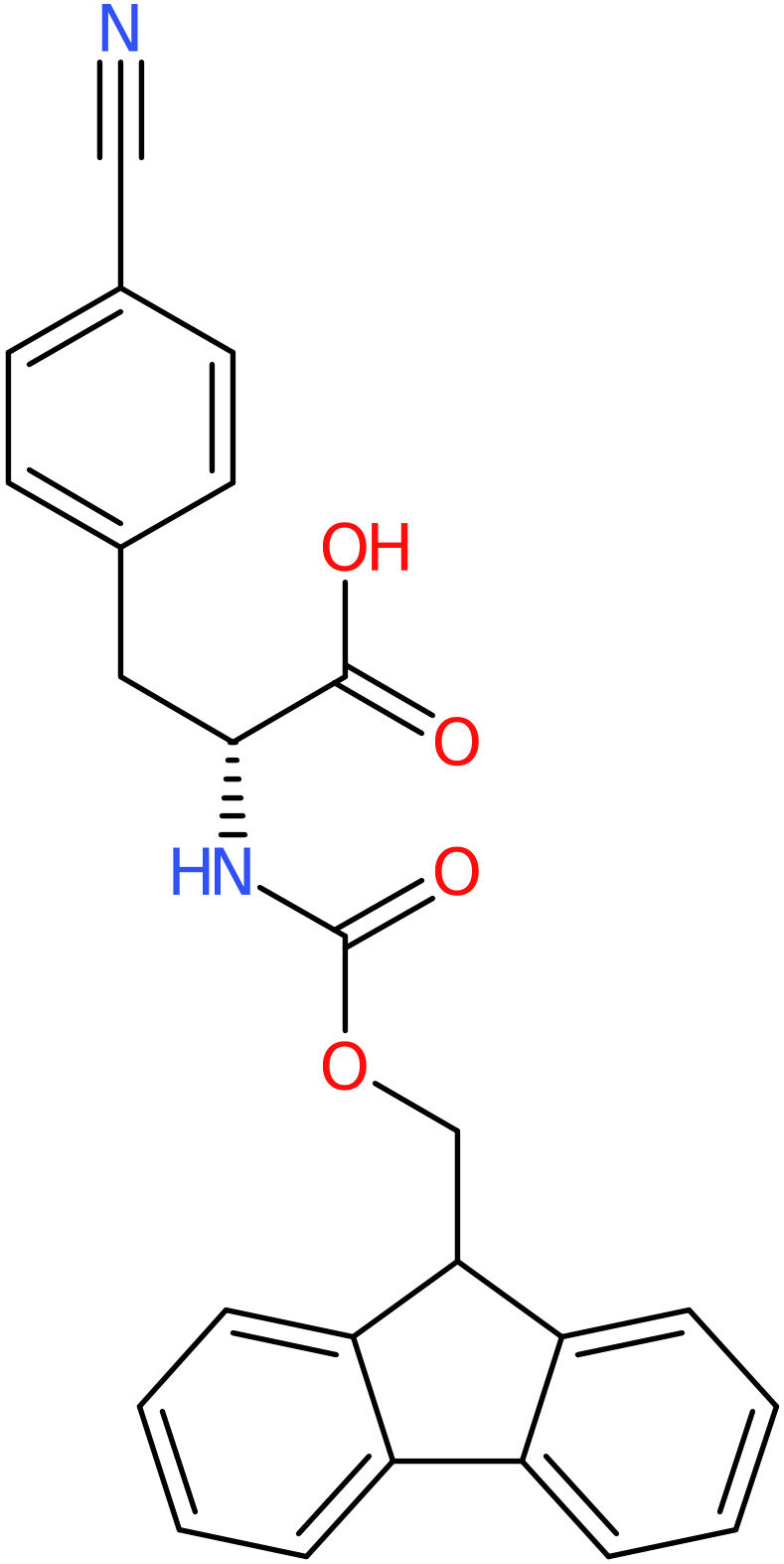 CAS: 205526-34-7 | N-Fmoc-4-Cyano-D-phenylalanine, >95%, NX33375