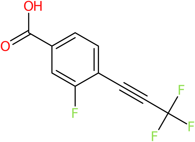 CAS: 2407339-57-3 | 3-Fluoro-4-(3,3,3-trifluoro-1-propyn-1-yl)benzoic acid, >95%, NX36911