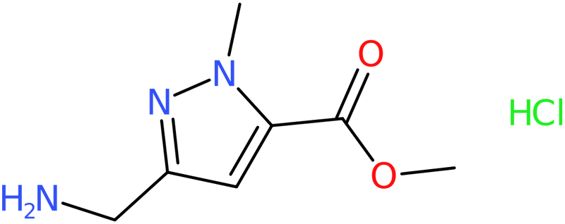 CAS: 2512193-21-2 | Methyl 5-(aminomethyl)-2-methyl-pyrazole-3-carboxylate hydrochloride, NX37628