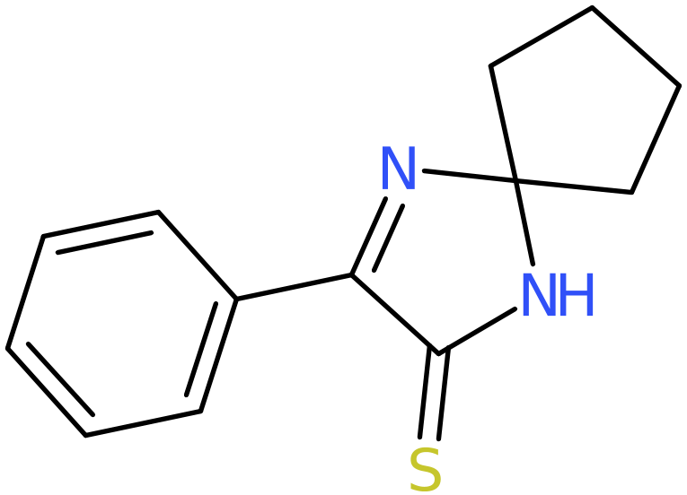 CAS: 5955-39-5 | 3-Phenyl-1,4-diazaspiro[4.4]non-3-ene-2-thione, NX54277