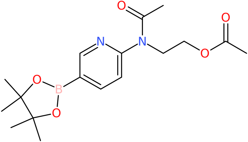 2-{N-[5-(tetramethyl-1,3,2-dioxaborolan-2-yl)pyridin-2-yl]acetamido}ethyl acetate, NX74081