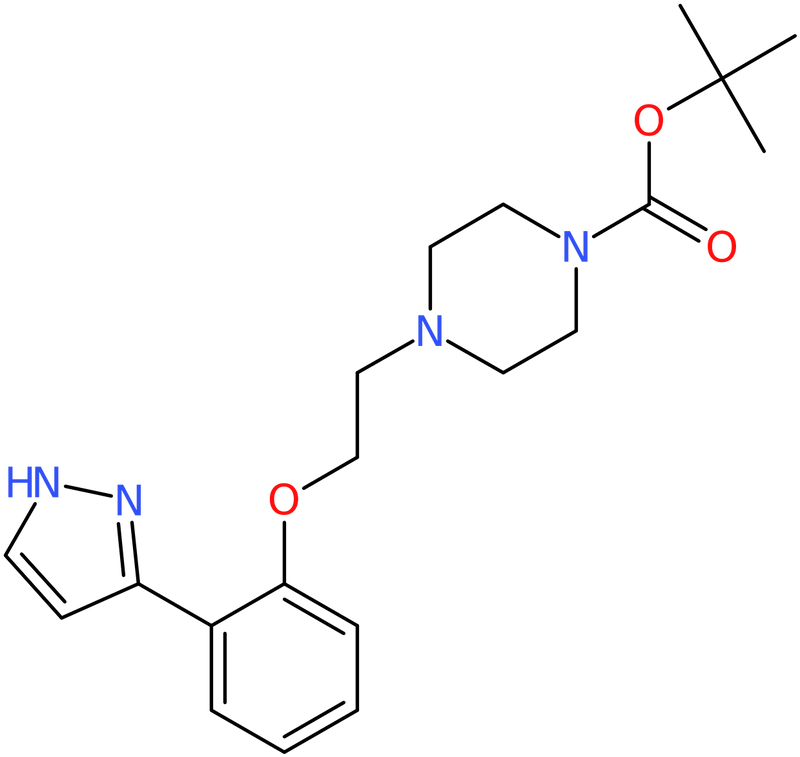 tert-Butyl 4-{2-[2-(1H-pyrazol-3-yl)phenoxy]ethyl}piperazine-1-carboxylate, NX73800