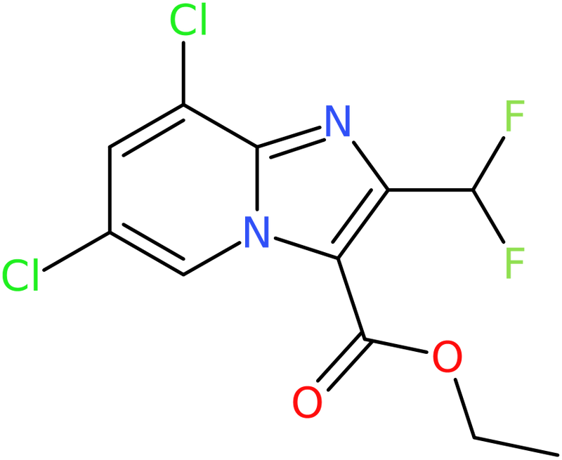 CAS: 2451256-45-2 | Ethyl 6,8-dichloro-2-(difluoromethyl)imidazo[1,2-a]pyridine-3-carboxylate, NX37274