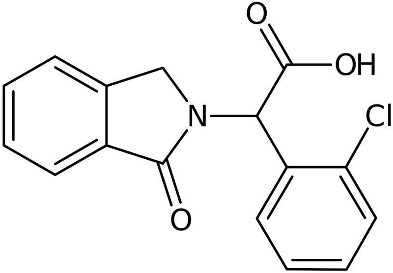 (2-Chlorophenyl)(1-oxo-1,3-dihydro-2H-isoindol-2-yl)acetic acid, NX73850