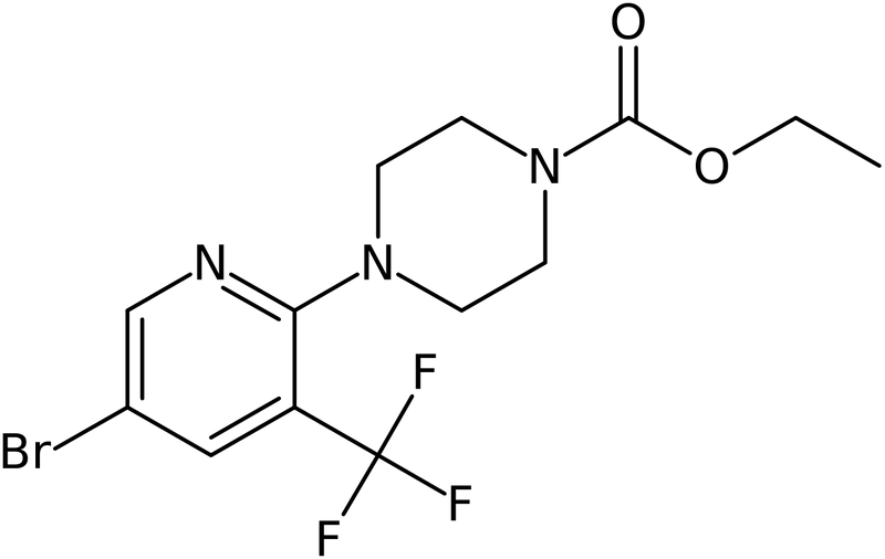 CAS: 1401522-00-6 | 4-(5-Bromo-3-trifluoromethyl-pyridin-2-yl)-piperazine-1-carboxylic acid ethyl ester, NX23330