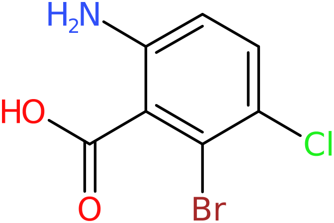 CAS: 65971-76-8 | 6-Amino-2-bromo-3-chlorobenzoic acid, >95%, NX57198