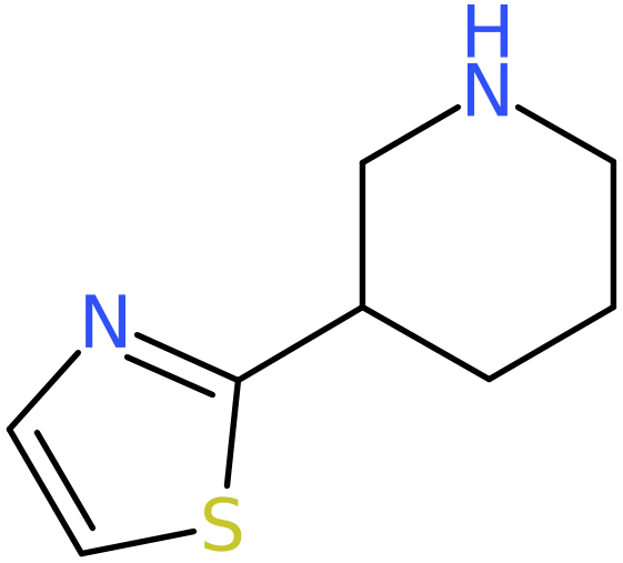 CAS: 630121-84-5 | 2-(Piperidin-3-yl)thiazole, >95%, NX55976
