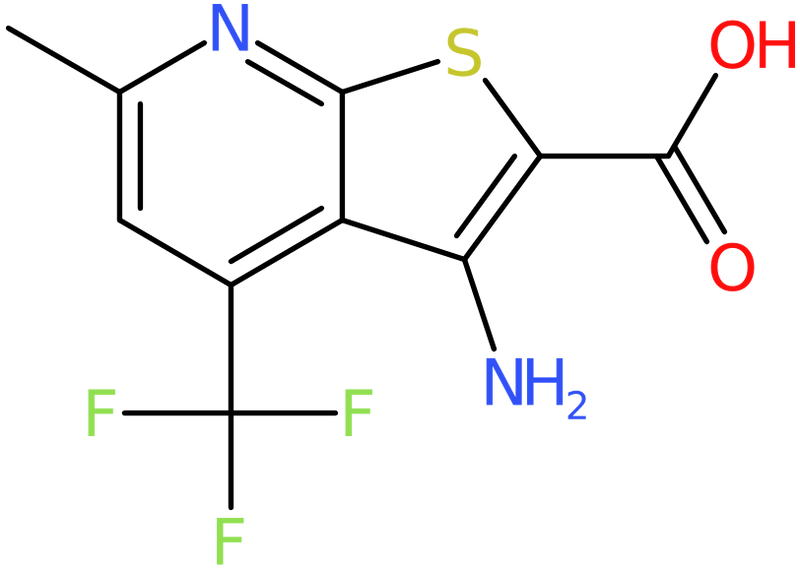 CAS: 610259-30-8 | 3-Amino-6-methyl-4-(trifluoromethyl)thieno-[2,3-b]pyridine-2-carboxylic acid, NX54899