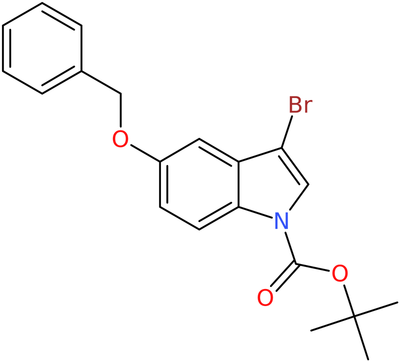 CAS: 914349-28-3 | 5-(Benzyloxy)-3-bromo-1H-indole, N-BOC protected, >95%, NX68544