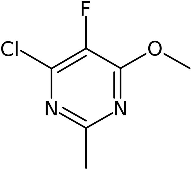 CAS: 1383976-40-6 | 4-Chloro-5-fluoro-6-methoxy-2-methylpyrimidine, >95%, NX22933