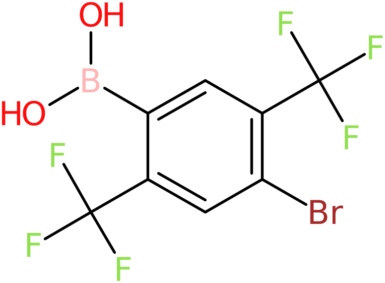 4-Bromo-2,5-bis(trifluoromethyl)benzeneboronic acid, >95%, NX74675