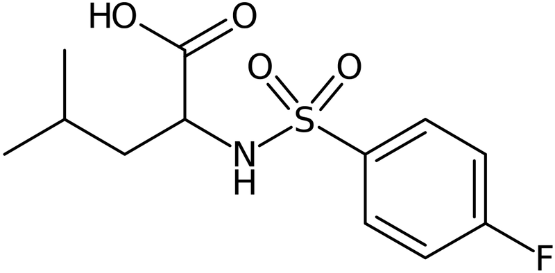 CAS: 251097-25-3 | 2-(4-Fluorobenzenesulphamido)-4-methylpentanoic acid, >97%, NX37616