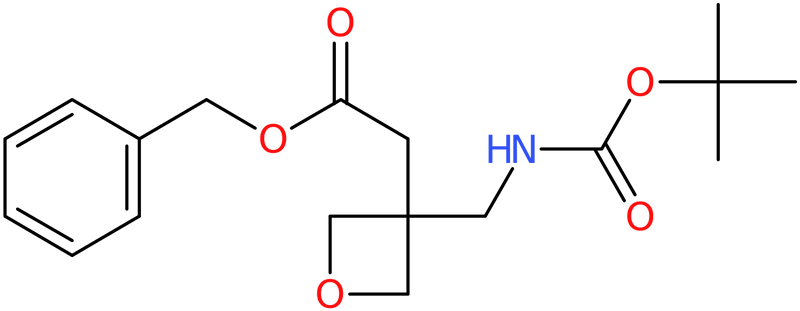 Benzyl 2-(3-(((tert-butoxycarbonyl)amino)methyl)oxetan-3-yl)acetate, NX74082