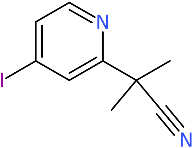 CAS: 1217486-73-1 | 2-(4-Iodopyridin-2-yl)-2-methylpropanenitrile, NX17824