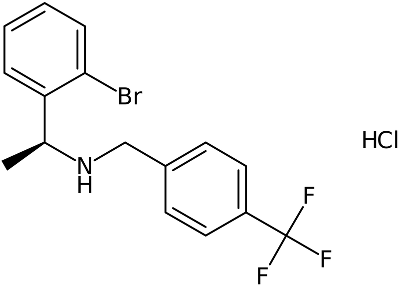 (1S)-1-(2-Bromophenyl)-N-[[4-(trifluoromethyl)phenyl]methyl]ethanamine hydrochloride, NX74705