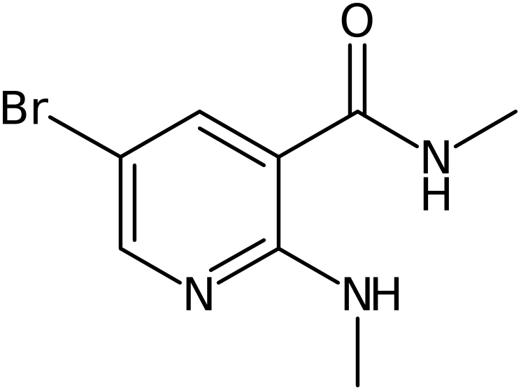 CAS: 1250795-17-5 | 5-Bromo-N-methyl-2-(methylamino)pyridine-3-carboxamide, NX18976