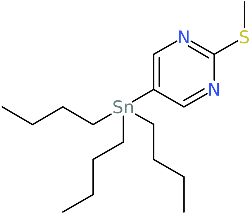 CAS: 120717-37-5 | 2-(Methylthio)-5-(tributylstannyl)pyrimidine, NX17184