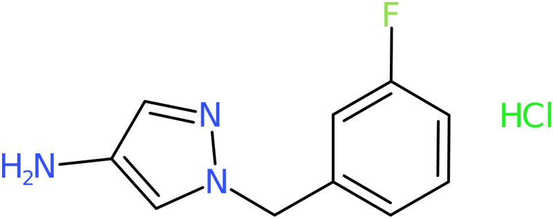 1-(3-Fluorobenzyl)-1H-pyrazol-4-amine hydrochloride, NX74606