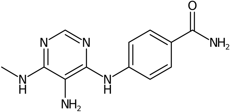 CAS: 1206969-74-5 | 4-(5-Amino-6-(methylAmino)pyrimidin-4-ylAmino)benzamide, NX17090