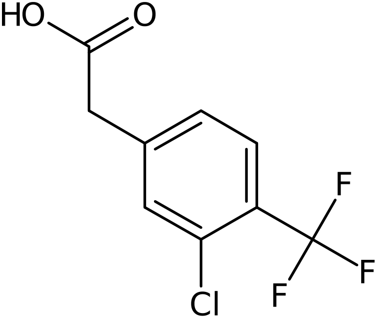 CAS: 1000568-54-6 | 3-Chloro-4-(trifluoromethyl)phenylacetic acid, >98%, NX10190