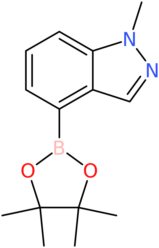 CAS: 885698-94-2 | 1-Methyl-4-(4,4,5,5-tetramethyl-1,3,2-dioxaborolan-2-yl)-1H-indazole, NX66414